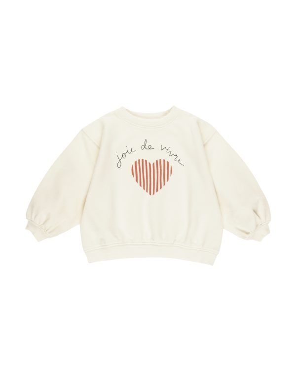 Sweat Oversize Joie de Vivre - Naturel Rylee + Cru