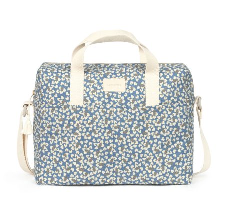 Sac à langer imperméable Nobodinoz Gala Opéra Blue Yumiko vue de face