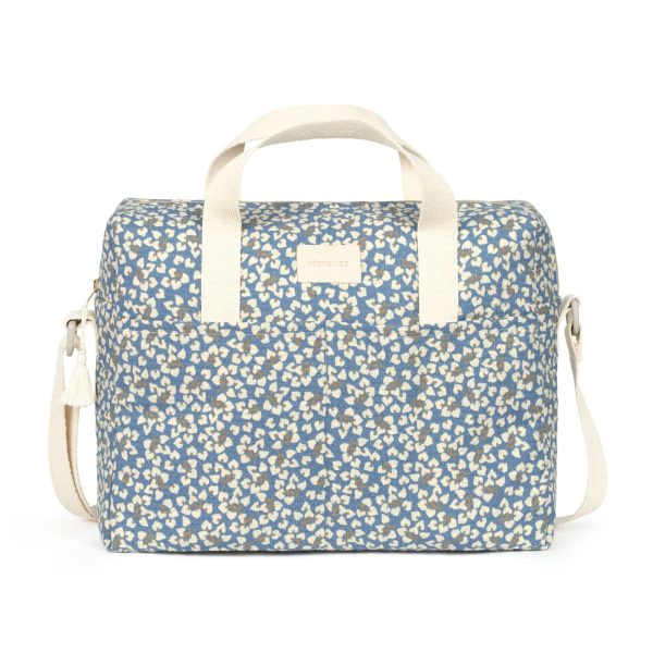 Sac à langer imperméable Nobodinoz Gala Opéra Blue Yumiko vue de face