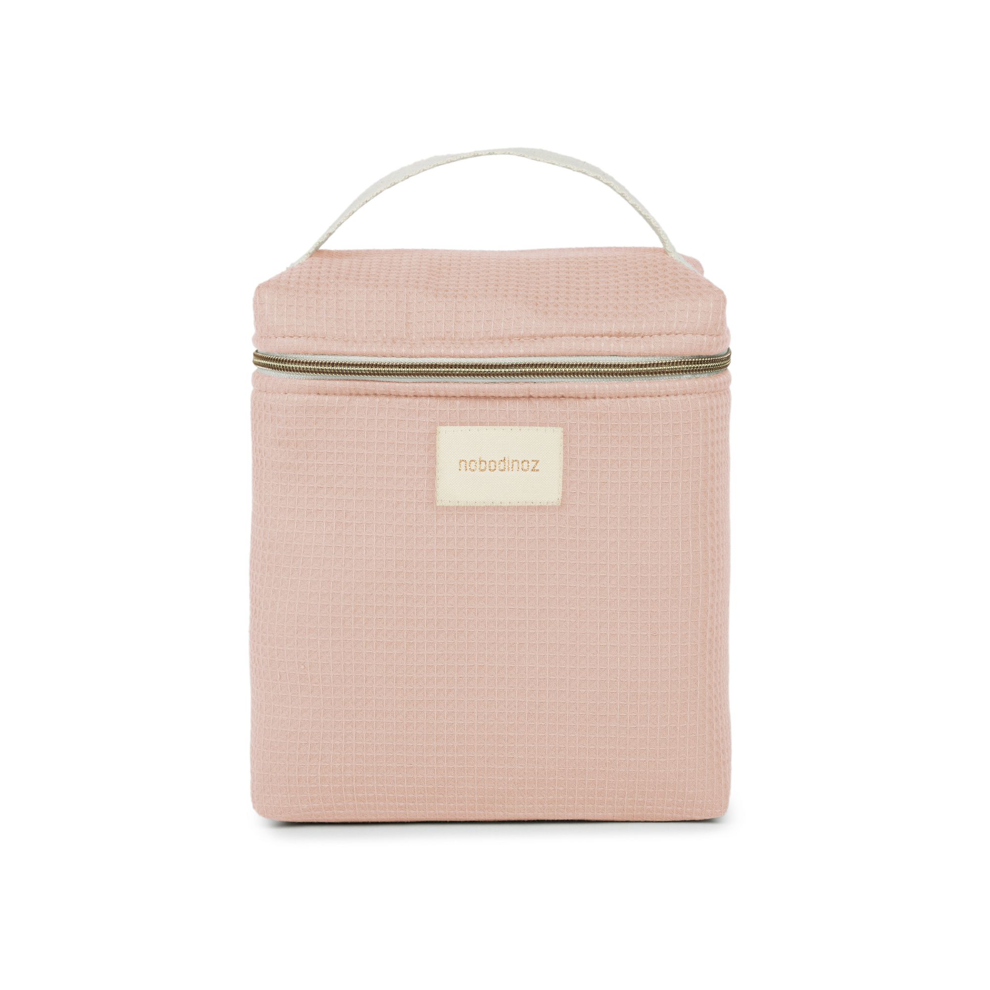 sac isotherme bébé rose Nobodinoz vue de face