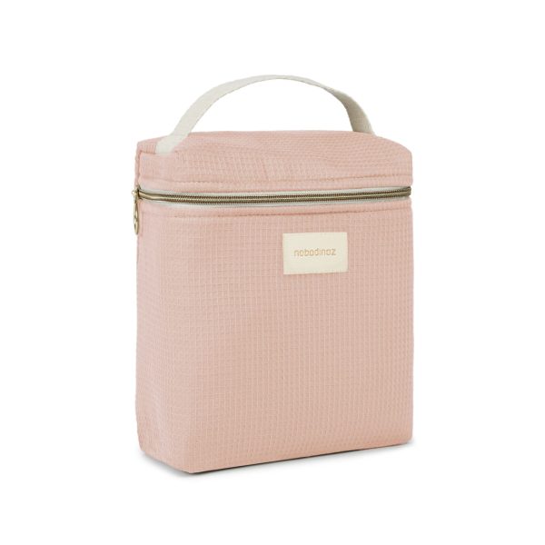 sac isotherme bébé rose Nobodinoz vue de profil