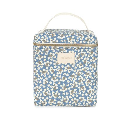 sac isotherme biberon Nobodinoz Concerto Opera bleu Yumiko vue de face