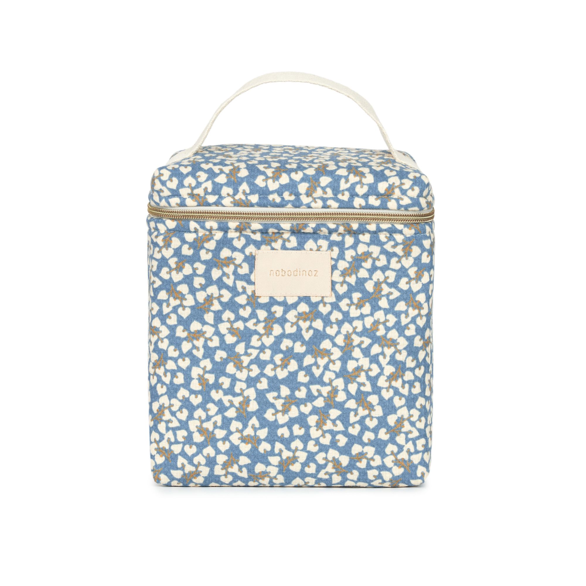 sac isotherme biberon Nobodinoz Concerto Opera bleu Yumiko vue de face