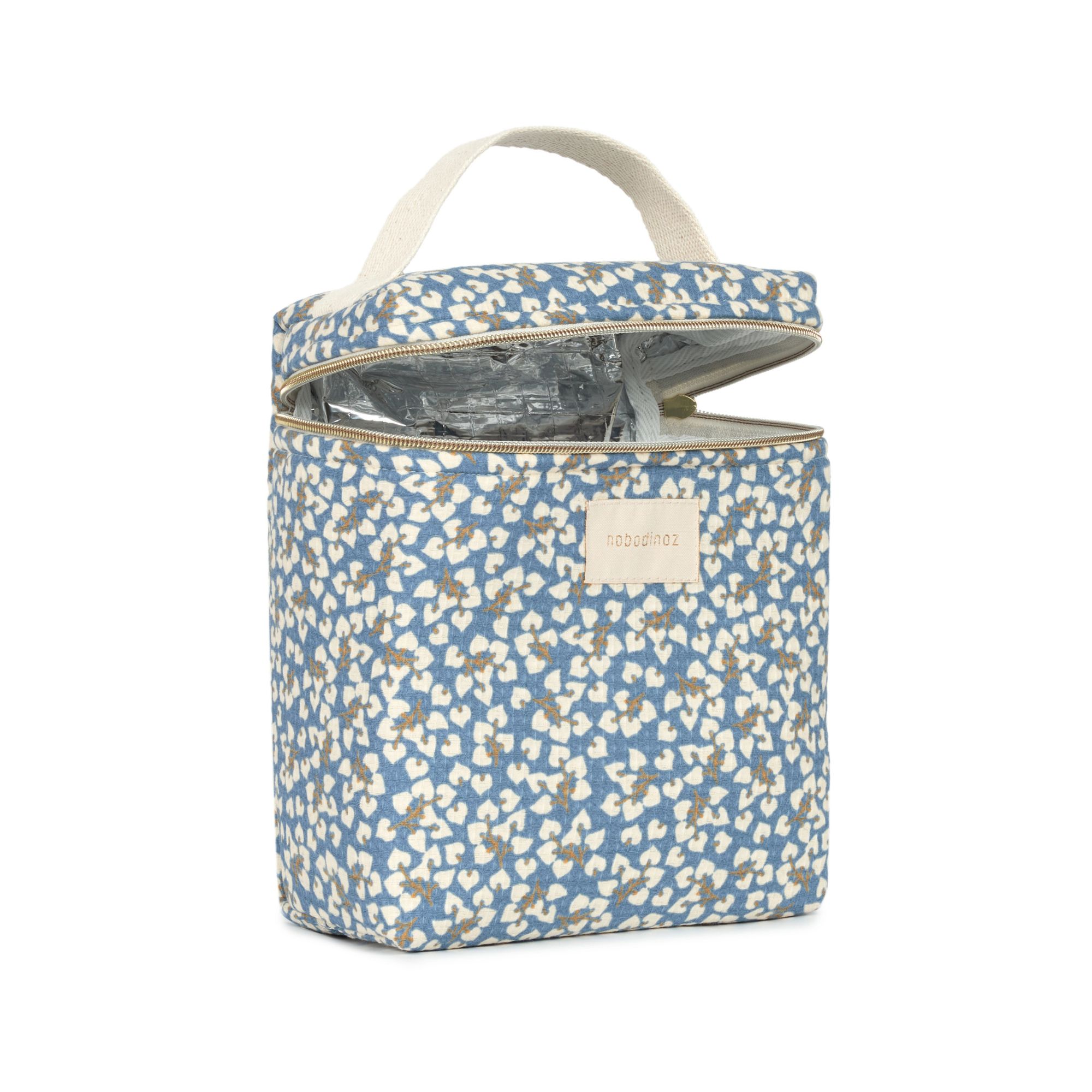 sac isotherme biberon Nobodinoz Concerto Opera bleu Yumiko ouvert intérieur