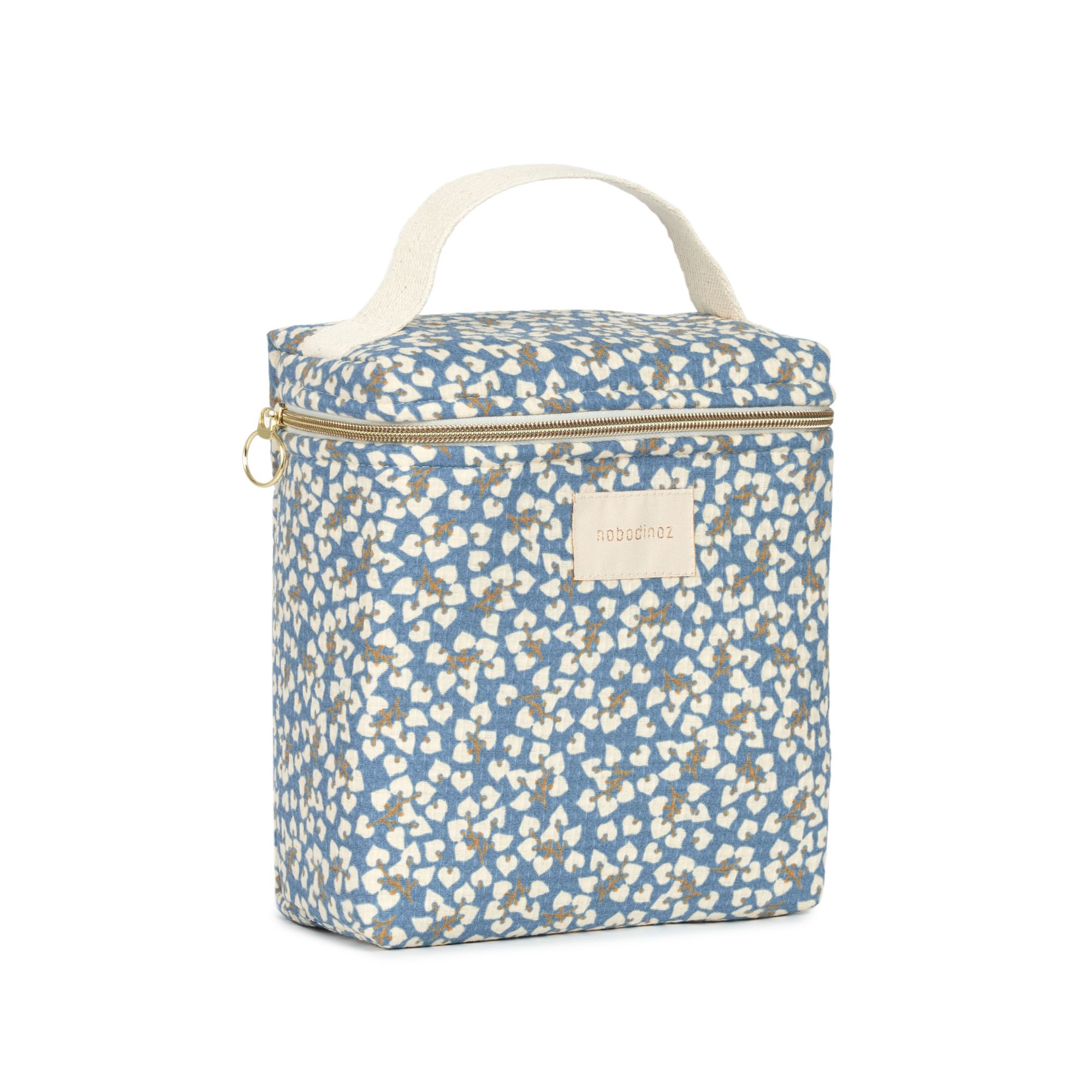 sac isotherme biberon Nobodinoz Concerto Opera bleu Yumiko profil