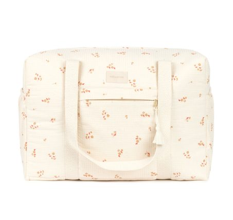 Sac à langer imperméable Nobodinoz Opera yellow lily en coton bio