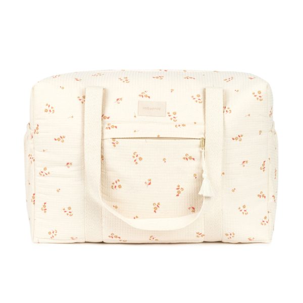 Sac à langer imperméable Nobodinoz Opera yellow lily en coton bio