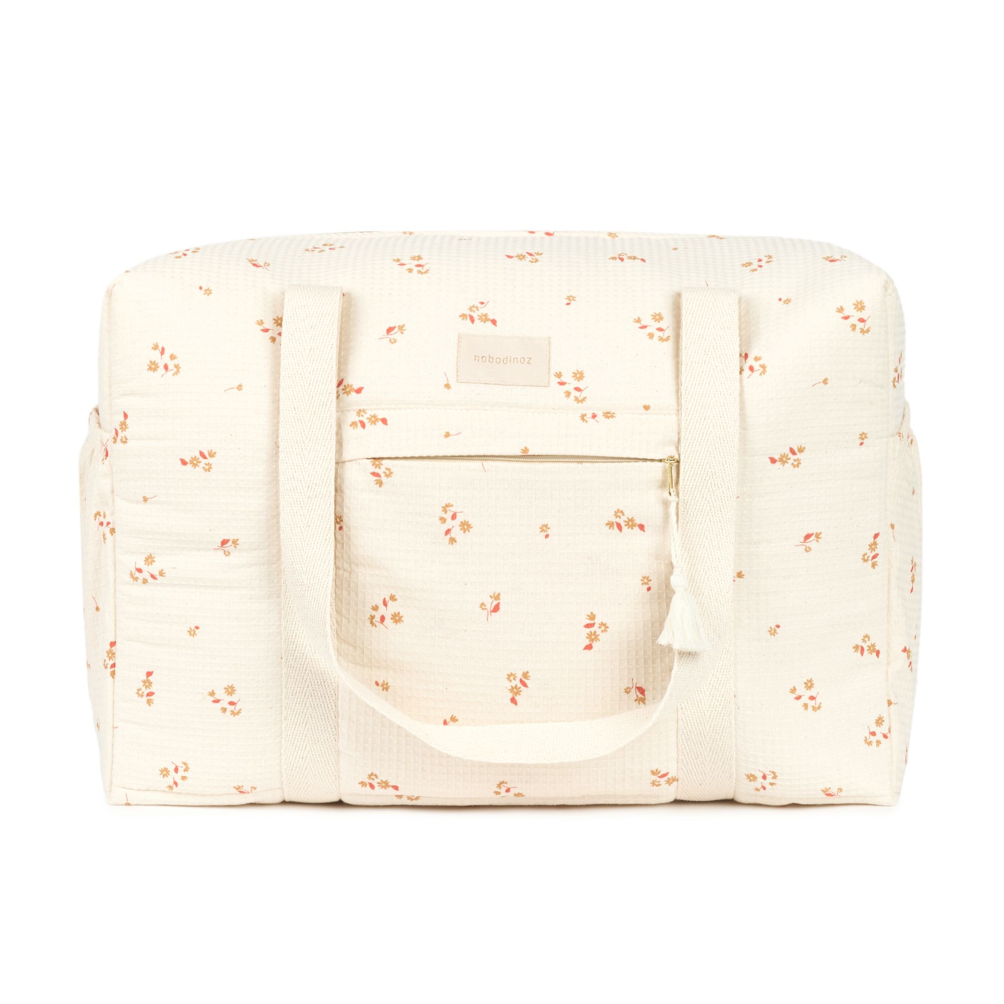 Sac à langer imperméable Nobodinoz Opera yellow lily en coton bio